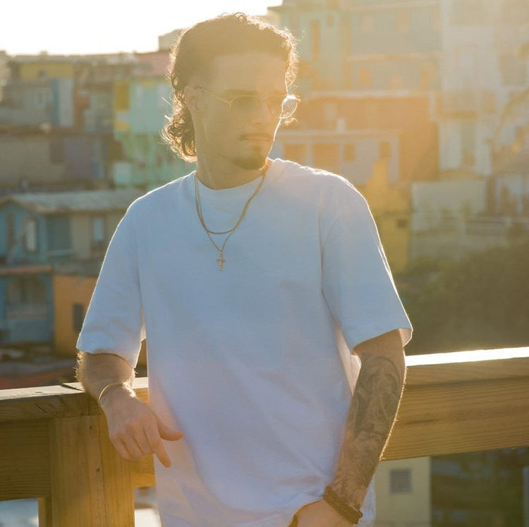 Portrait of Estēvan in golden-hour light